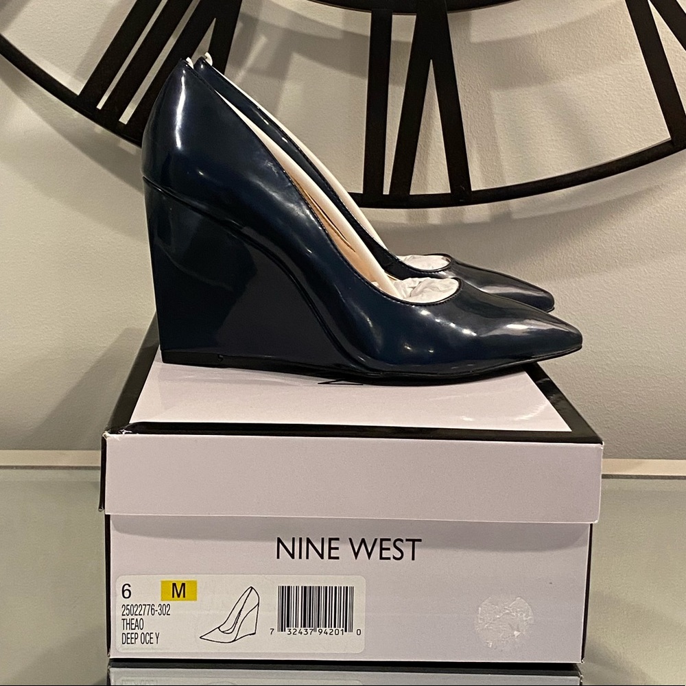 Nine West Wedges Blue